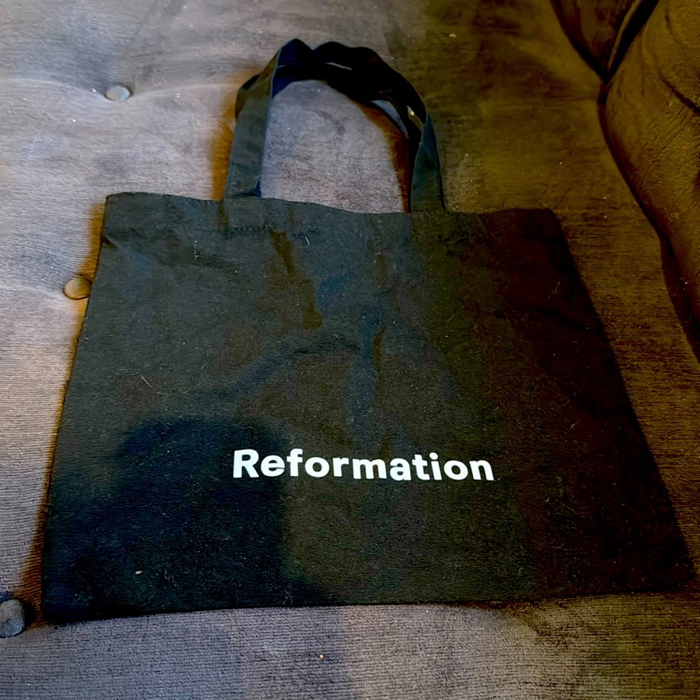 Reformation Black Tote Bag